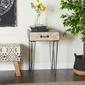 9th & Pike® Black Metal and Wood Modern Accent Table - image 9