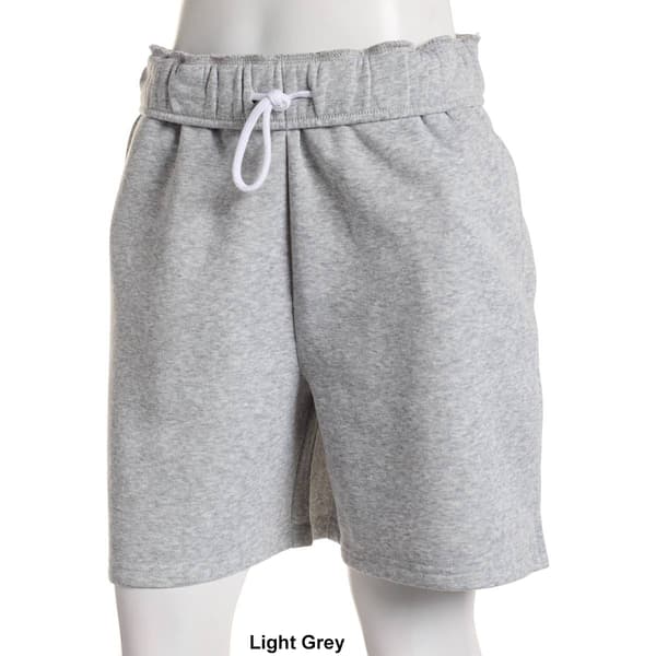 Juniors Derek Heart Fleece High Rise Bermuda Shoft Shorts