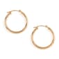 Yellow 10kt. Polished Hoop Earrings - image 1