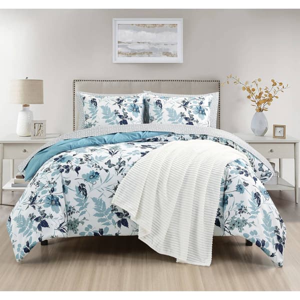 Elegant Botanical 8pc. Reversible Comforter Set