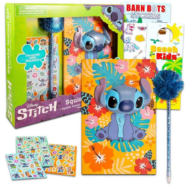 Disney Stitch Squishy Journal Set - image 