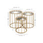 9th & Pike® Gold Metal Contemporary Accent Table - Set of 3 - image 5