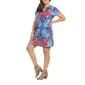 Plus Size 24/7 Comfort Apparel Blue Square Neckline Shift Dress - image 3
