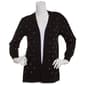 Womens Chloe & Jasmine 26in. Puff Sleeve Bobble Dot Cardigan - image 1