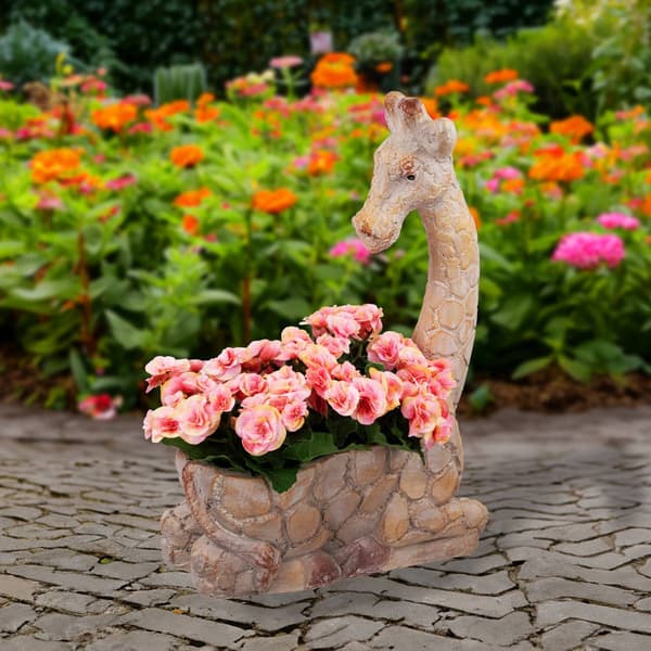Northlight Seasonal Giraffe Ceramic Garden Planter