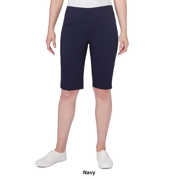 Petite Ruby Rd. Key Items Pull On Solar Tech Bermuda Shorts