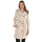 Womens Calvin Klein Double Breasted Belted Softshell Trench Coat - image 1