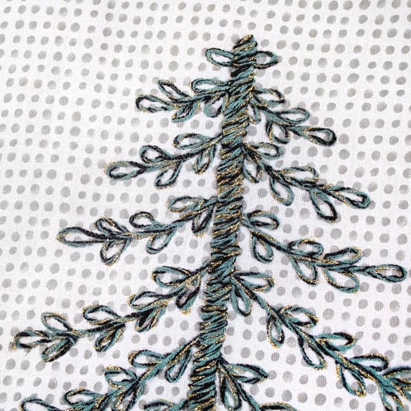 National Tree 52in. Tree Skirt w/ Tree Embroidery