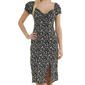 Juniors Madden Girl Challis Puff Sleeve Midi Dress - image 4