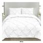 Sweet Home Collection 3pc. Pinch Pleat Pintuck Duvet Cover Set - image 8