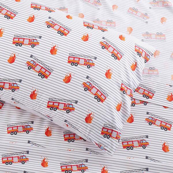 Sweet Home Collection Kids Fun & Colorful Fire Engine Sheet Set