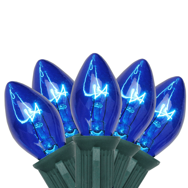 Northlight 25ct. C7 Blue Christmas String Lights