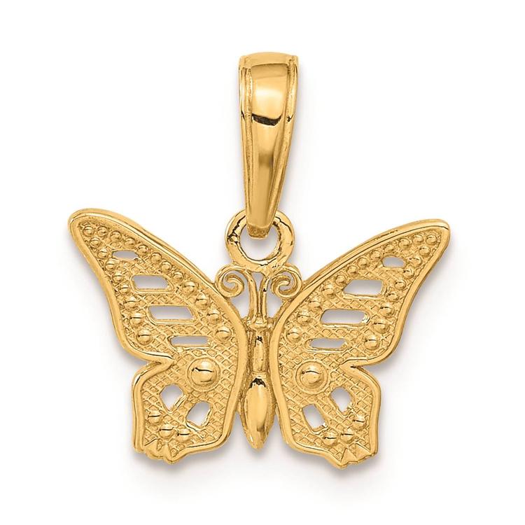 Gold Classics™ 14kt. Cut-Out Butterfly Pendant