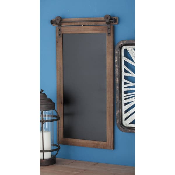 9th & Pike&#174; Brown Farmhouse Wood And Metal Wall Decor