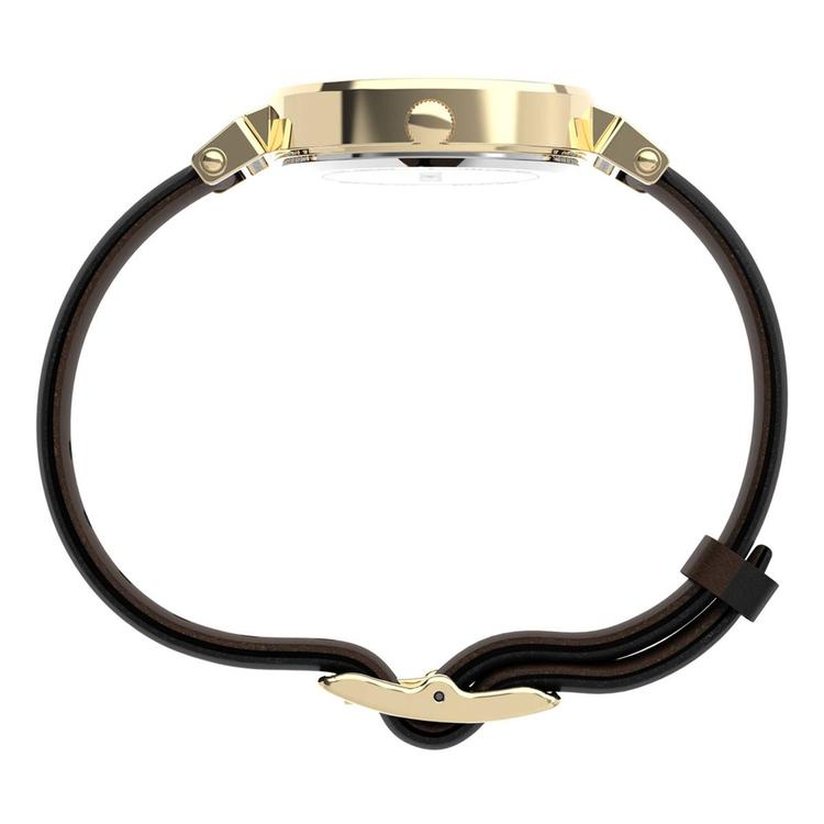Womens Timex® Gold-Tone Black to Brown Strap Watch - TW2W96400JT