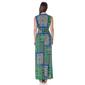 Womens 24/7 Comfort Apparel Geometric Empire Waist Maxi Dress - image 3