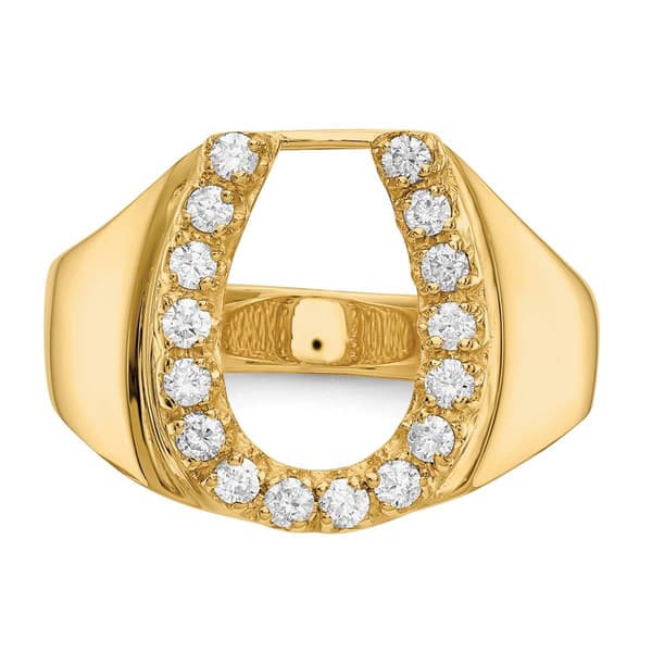 Mens Gentlemens Classics&#8482; 14kt. Gold Diamond Horseshoe Ring