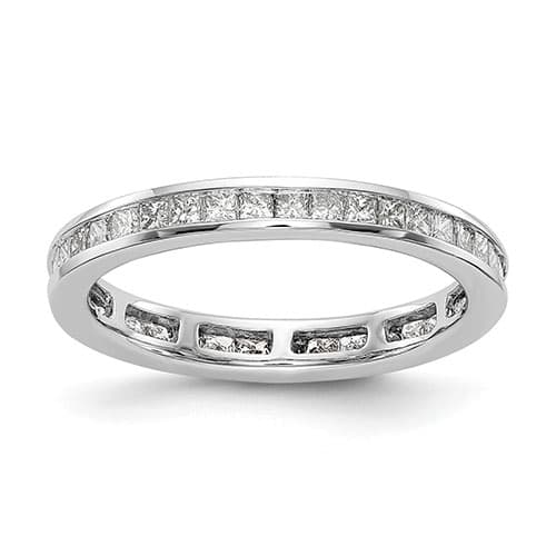 Endless Affection(tm) White Gold Channel Set Eternity Band - image 