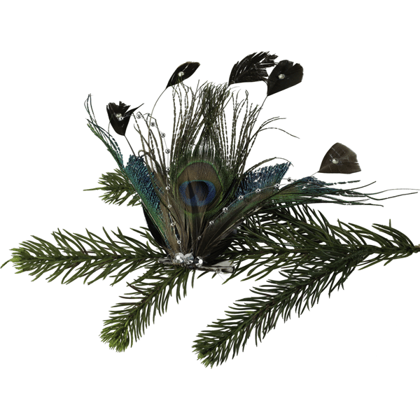 Northlight Peacock Ocelli Feather Clip-On Christmas Ornament