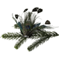 Northlight Peacock Ocelli Feather Clip-On Christmas Ornament - image 3