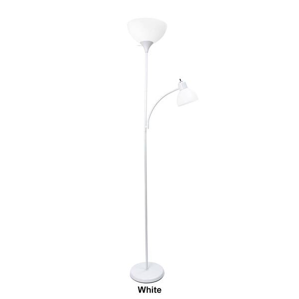 Simple Designs Floor Lamp with Reading Light