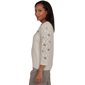 Petite Alfred Dunner Regent Street Floral Pointelle Sweater - image 4
