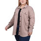 Plus Size NY Collection Long Sleeve Button Down Shacket - image 3