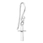 Athra Sterling Silver Cross Drop Earrings - image 2