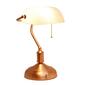Simple Designs Executive Banker''s Desk Lamp w/White Glass Shade - image 2