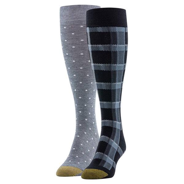 Womens Gold Toe&#40;R&#41; 2pk. Plaid Knee High Socks - image 