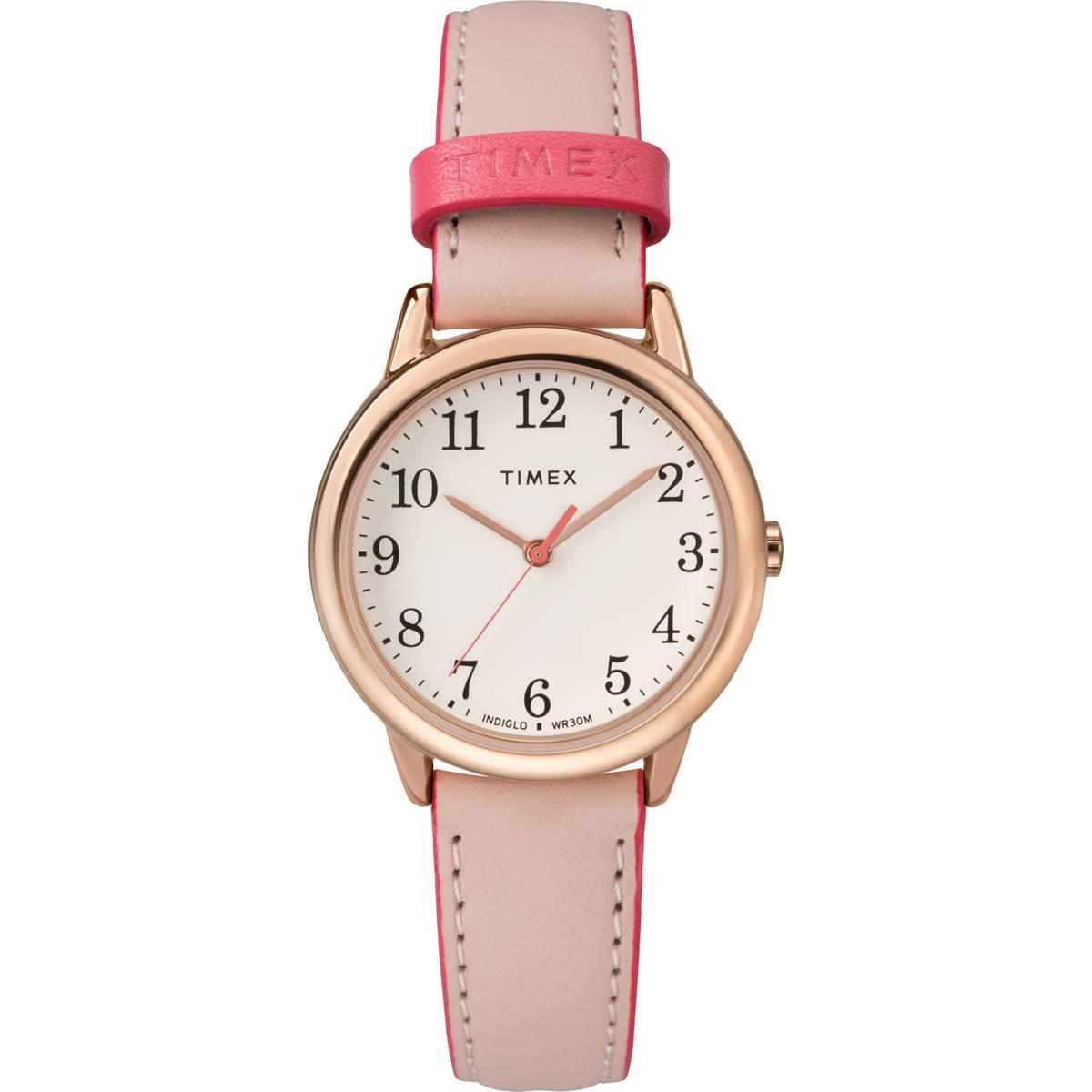 Womens Timex® Rose Gold-Tone Easy Reader Watch -...