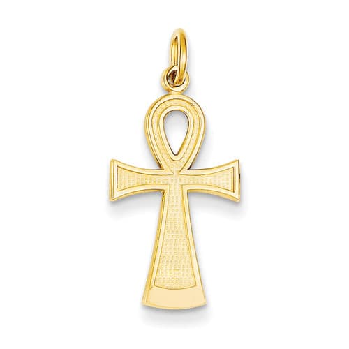 Gold Classics&#40;tm&#41; 14kt. Yellow Gold Ankh Cross Charm - image 