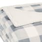 Eddie Bauer Mountain Plaid Chrome Sherpa Blanket - image 2