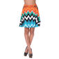 Womens White Mark Heidi Orange Zigzag Flare Skirt - image 1
