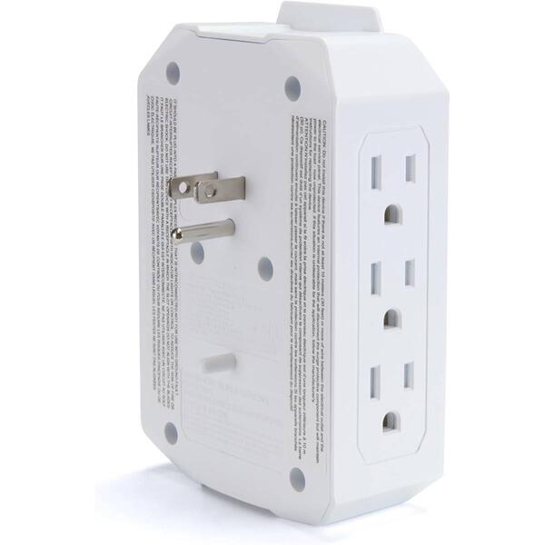 Emerson 6 Outlet USB Wall Plug