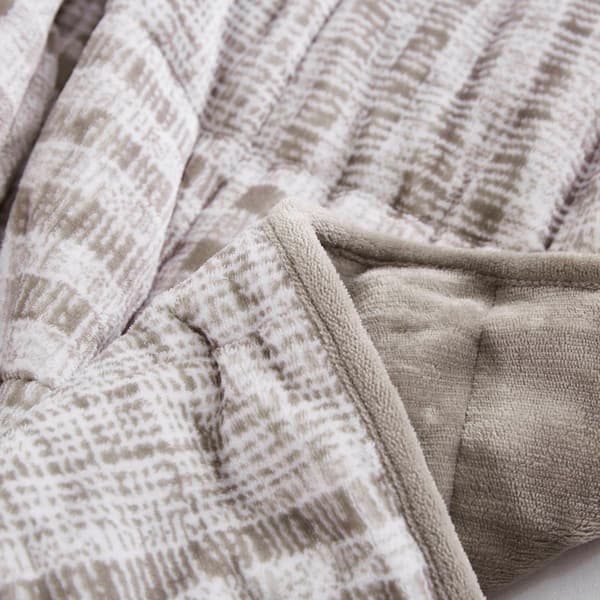Dreamnest Velvet to Velvet Square Print Weighted Throw Blanket