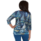 Womens Alfred Dunner Classics Starry Christmas Tree Scene Tee - image 2