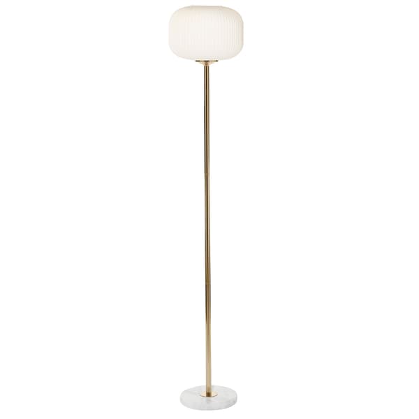 9th & Pike&#40;R&#41; White Metal Modern Floor Lamp