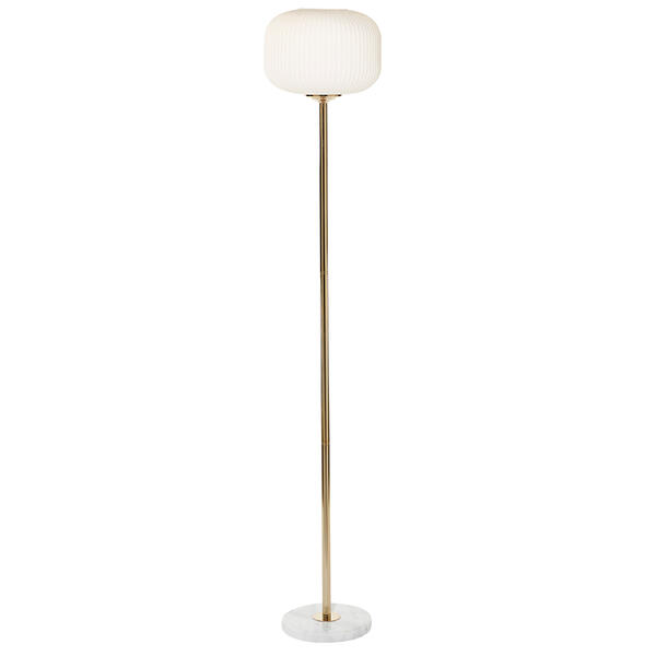 9th & Pike&#40;R&#41; White Metal Modern Floor Lamp - image 