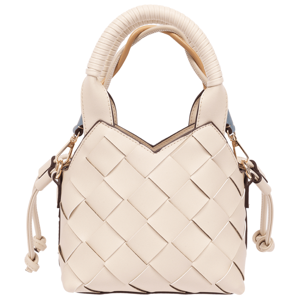 Tommy Bahama Demi Mini Woven Faux Leather Tote