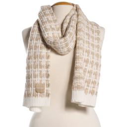 Womens Calvin Klein Grid Knit Scarf