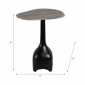 Sagebrook Home 21in. Curved Top Marble Accent Table - image 7