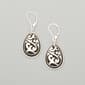 Napier Antique Silver-Tone & Jet Teardrop Earrings - image 1