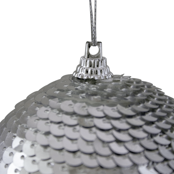 Northlight Silver Sequin Shatterproof Christmas Ornament