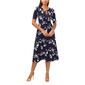 Womens MSK Elbow Sleeve Three Ring Floral Maxi Dress - image 1