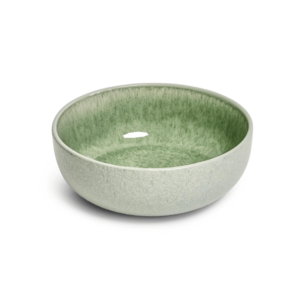 Sango Asher 12pc. Green Dinnerware Set with Reactive Glaze