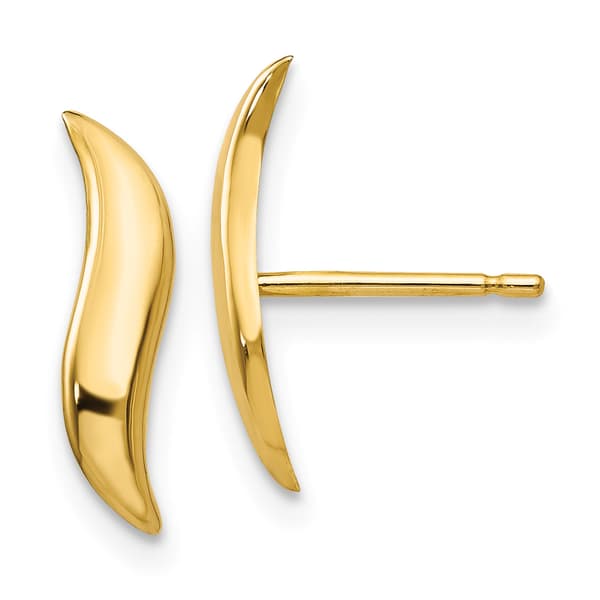Gold Classics&#40;tm&#41; 14k Gold Polished Fancy Post Earrings - image 