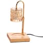 Luze Citrine Glow Wood Base/Glass Shade Candle Warmer - image 1