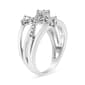 Haus of Brilliance 1/5 ctw. Diamond Heart Cross-Over Bypass Ring - image 4
