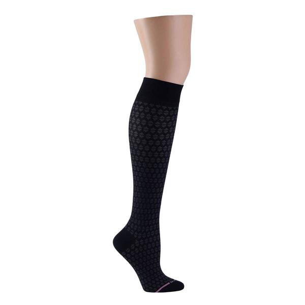Womens Dr. Motion Text Wide Calf Compression Knee High Socks - image 